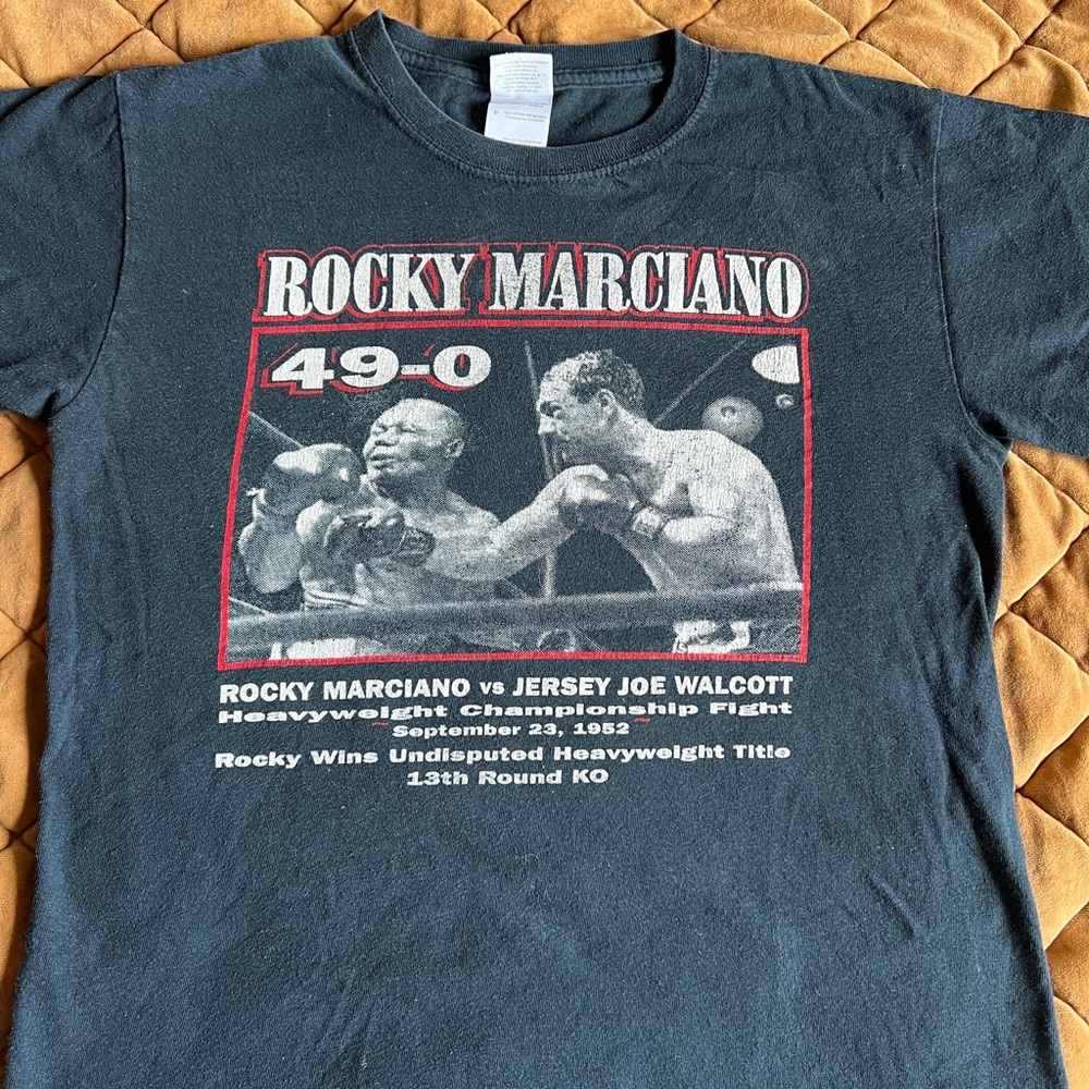 VINTAGE ROCKY MARCIANO BOXING TEE SMALL - Picture 2 of 7